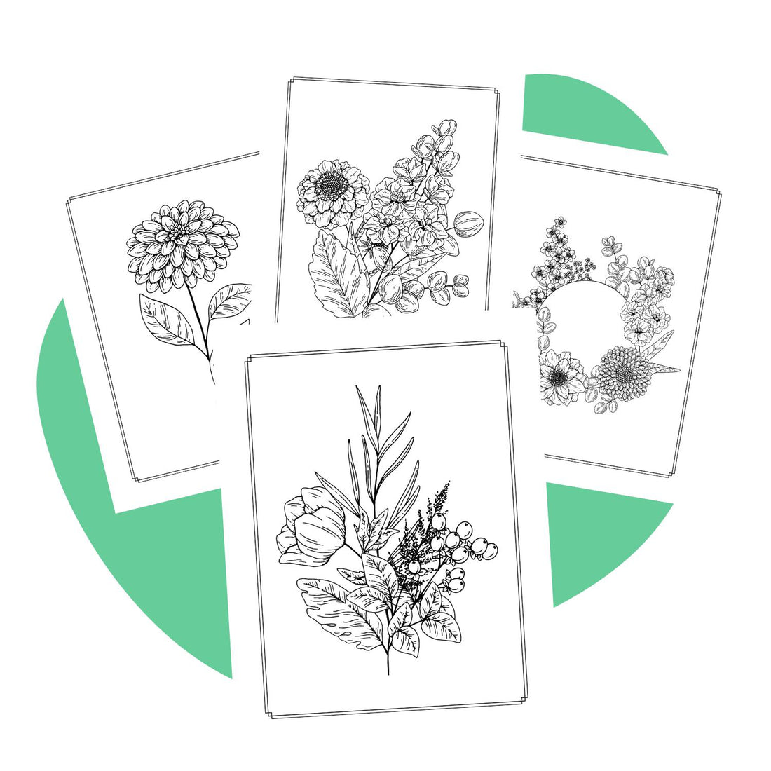 Floral Coloring Book