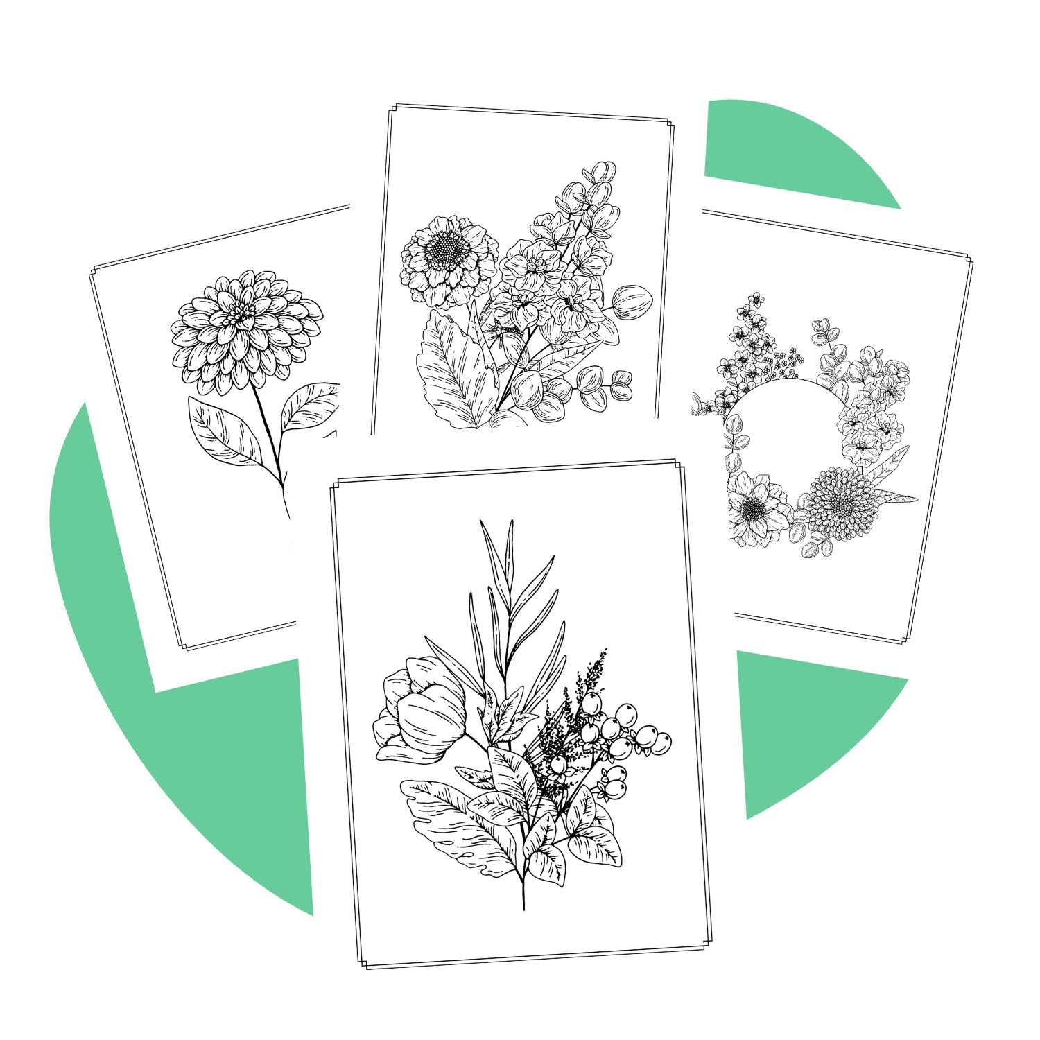 Floral Coloring Book