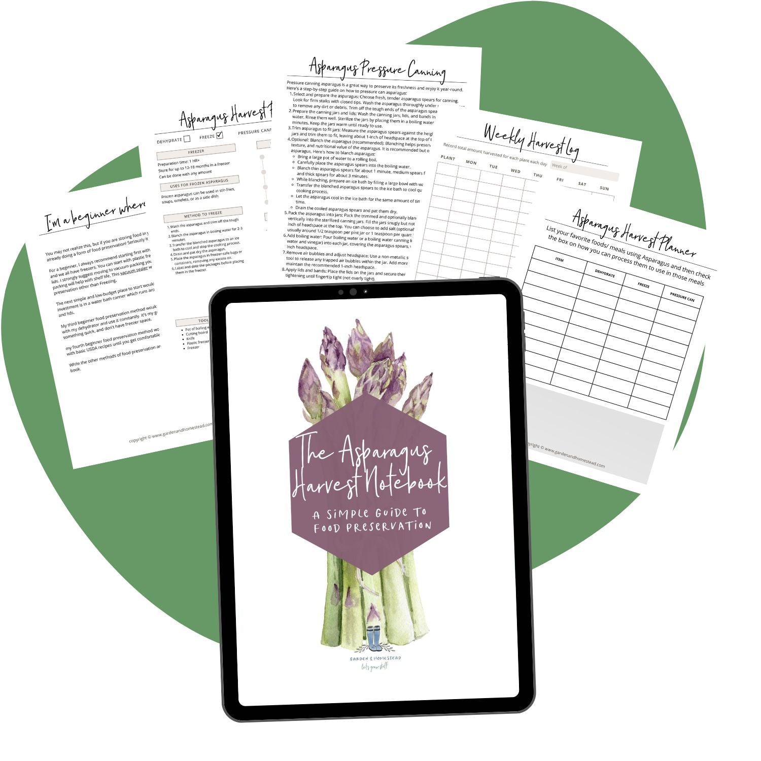 The Asparagus Harvest Notebook