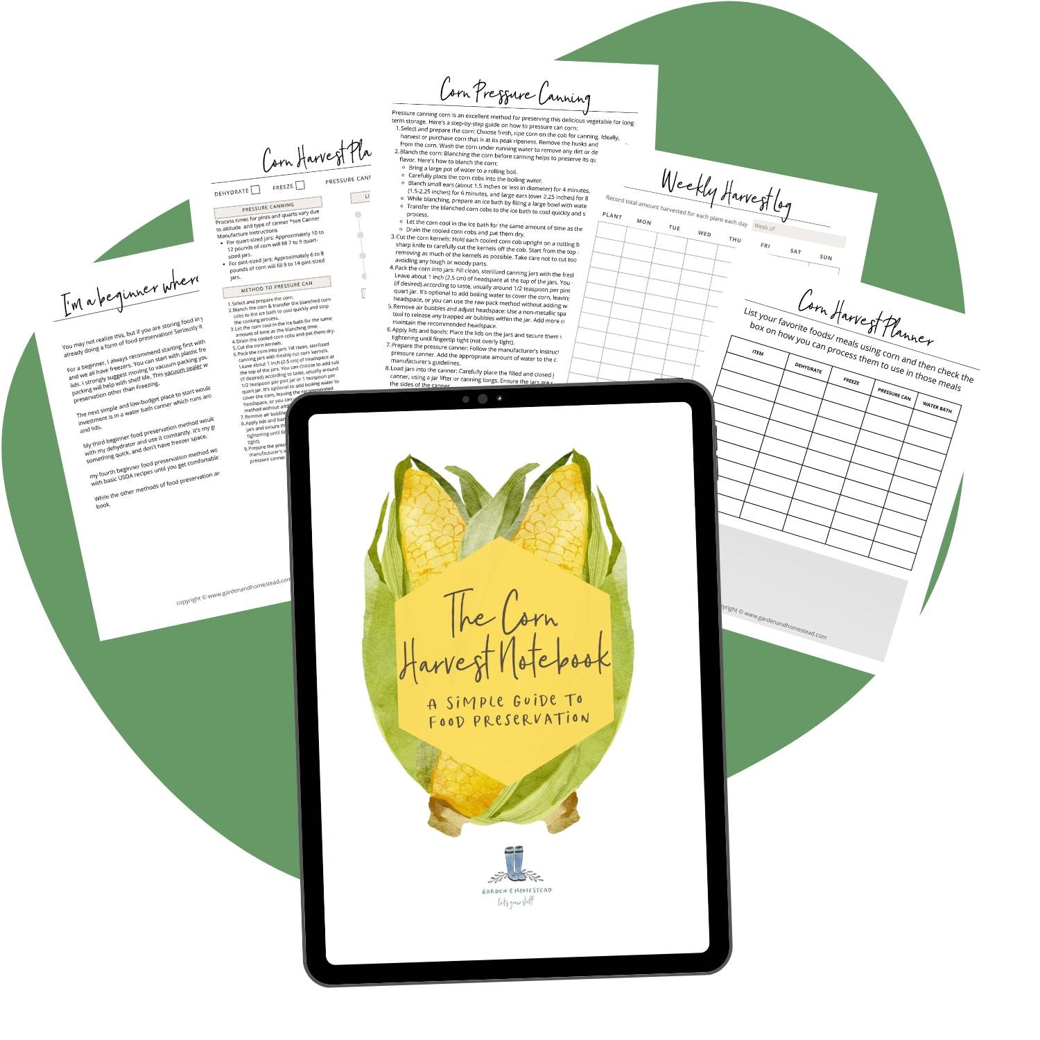 The Corn Harvest Notebook