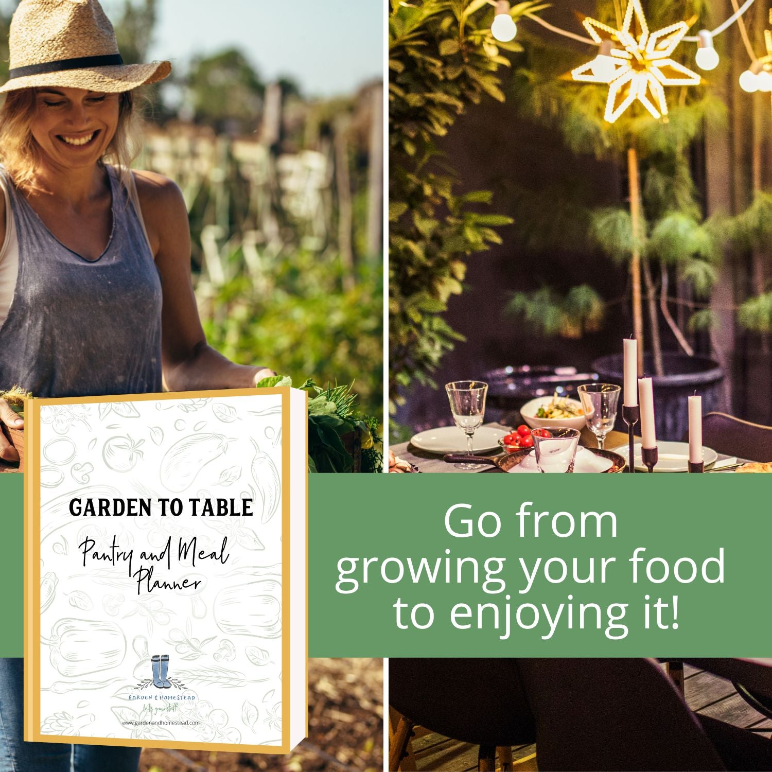 Garden to Table- Pantry and Meal Planner and Organizer