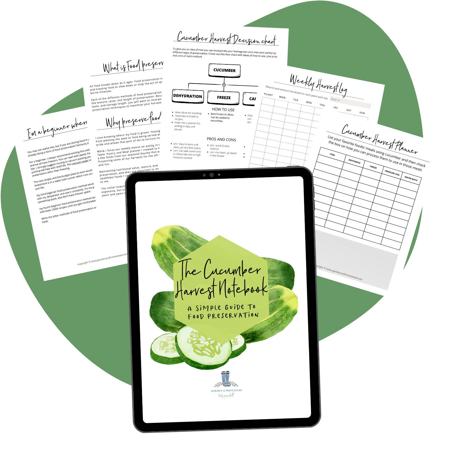 The Cucumber Harvest Notebook