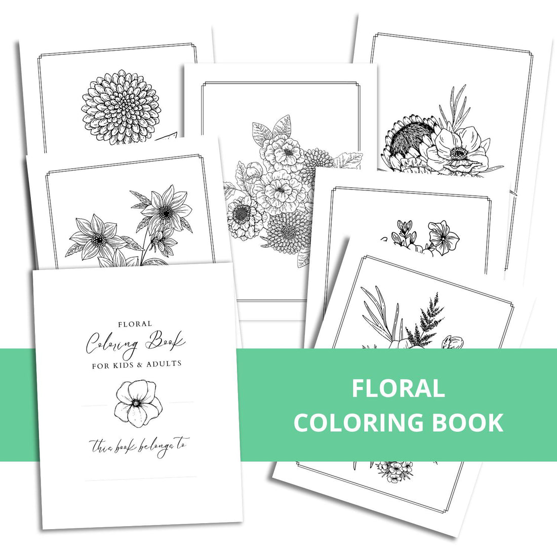 Floral Coloring Book