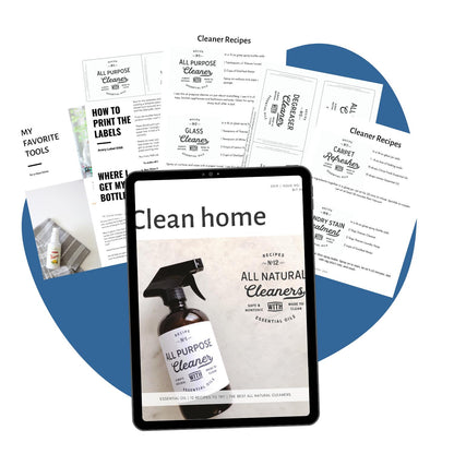 Clean Home- Cleaning recipes and labels