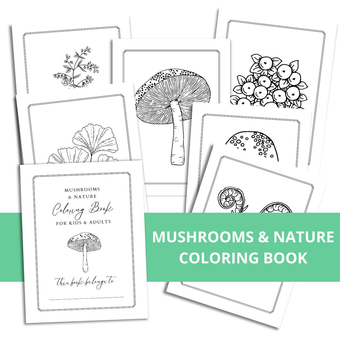Garden and Nature Coloring Book