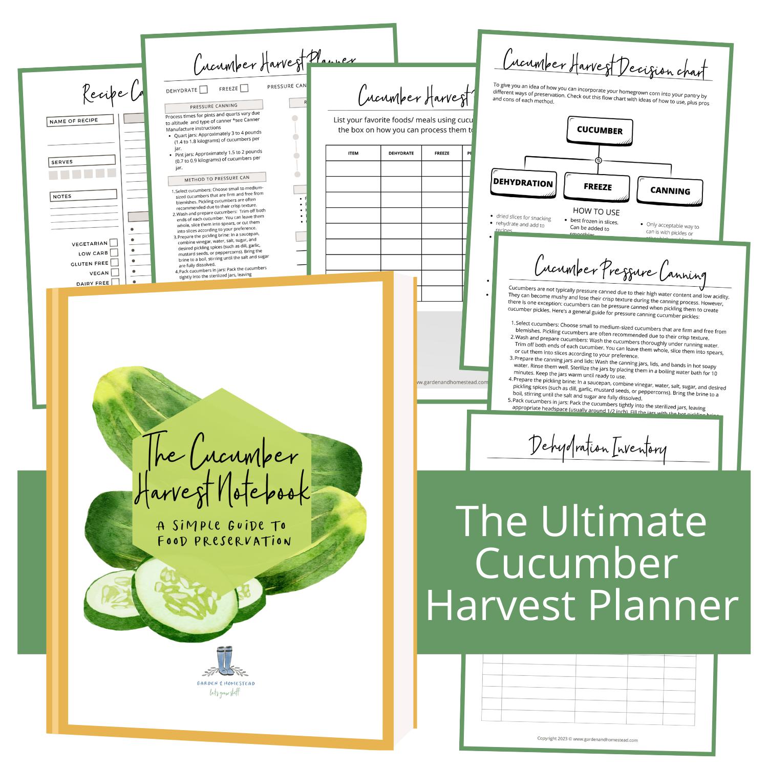 The Cucumber Harvest Notebook